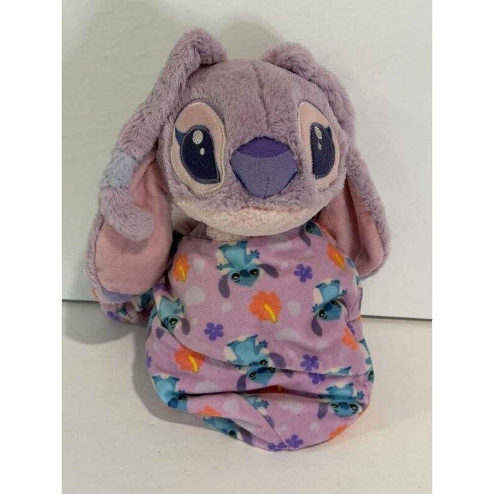 Disney Parks Lilo & Stitch Baby Babies Angel Blanket Pouch Plush Stuffedโ Animal
